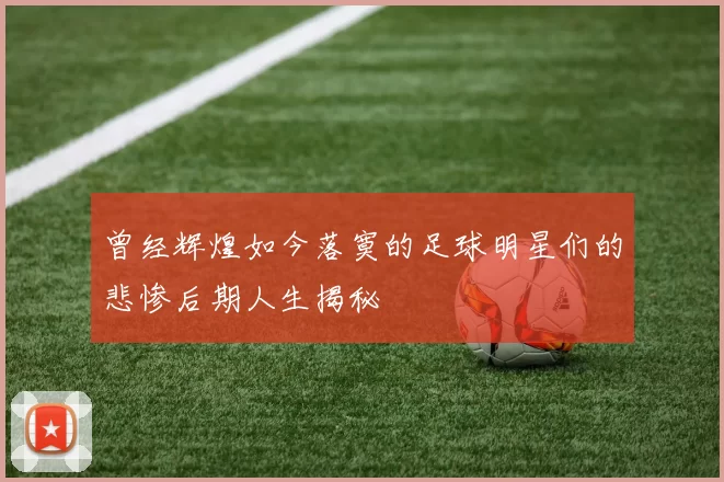 曾经辉煌如今落寞的足球明星们的悲惨后期人生揭秘