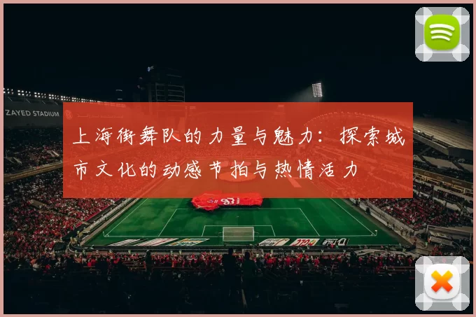 上海街舞队的力量与魅力：探索城市文化的动感节拍与热情活力