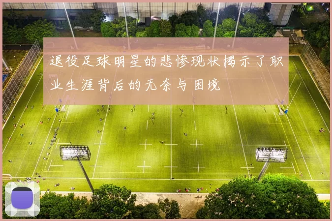 退役足球明星的悲惨现状揭示了职业生涯背后的无奈与困境